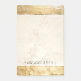 Paskriven Guld Post-it Block