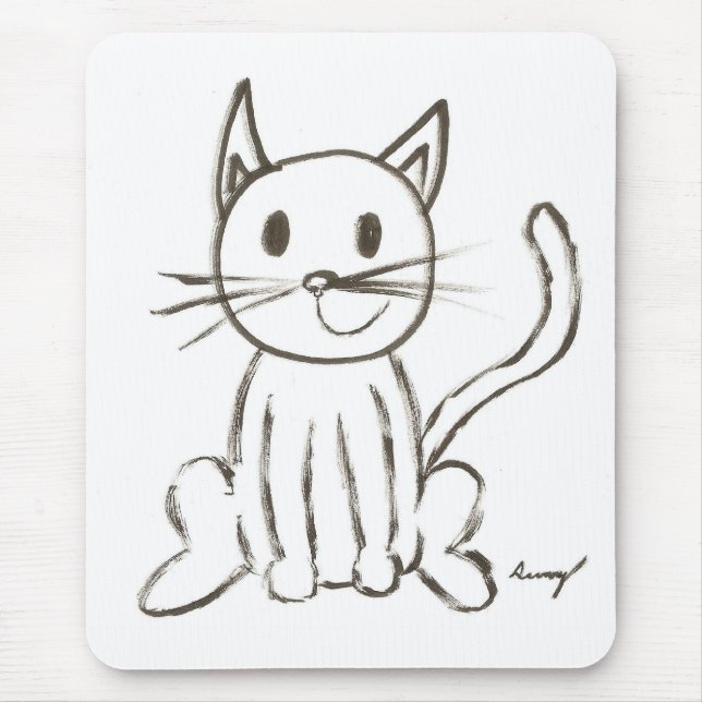 Paskriven Kattunge Mousepad Musmatta (Framsidan)