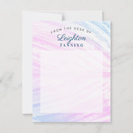 Paskriven Tropical Löv Anteckningskort