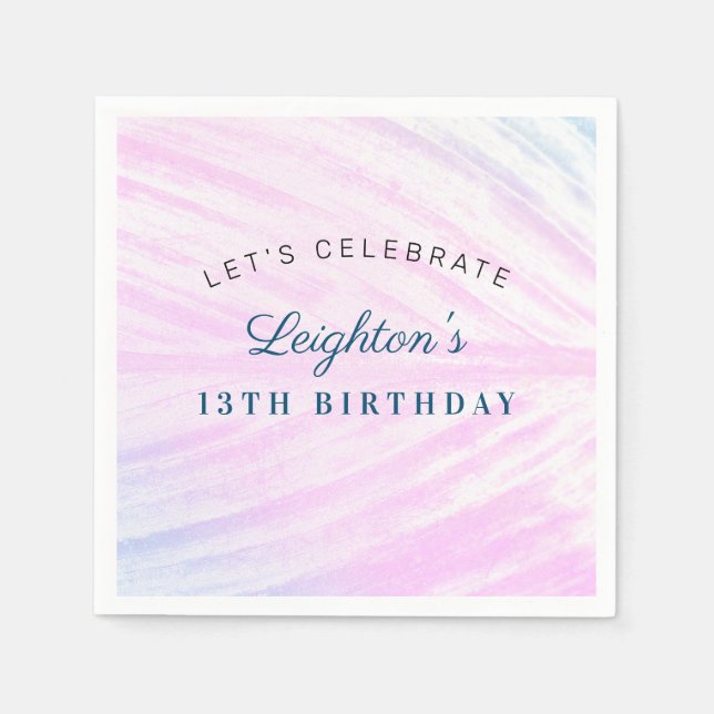 Paskriven Tropical Löv Pappersservett (Framsidan)