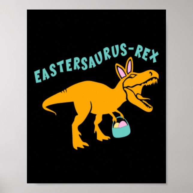 Påsksaurus Påskdinosauriepresent För Tonårspojkar  Poster (Framsidan)