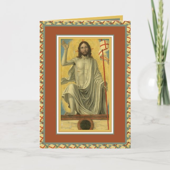 Påsksegen Uppståndelse Jesus Bön Högtid Helgkort (Framsida)