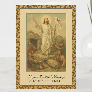 Påsksegen Uppståndelse Jesus Bön Högtid Helgkort