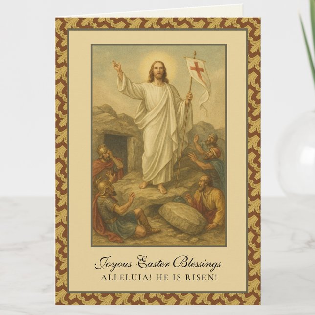 Påsksegen Uppståndelse Jesus Bön Högtid Helgkort (Skapare uppladdad)