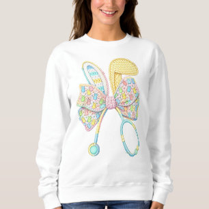 Påsksjuksköterska Garn Virka Kaninöron T Shirt