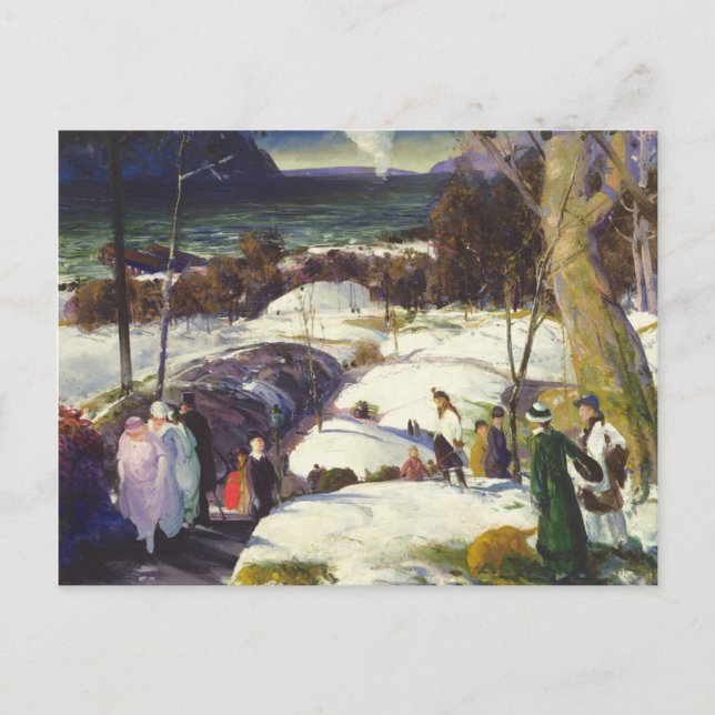 Påsksnö Helg Vykort (Framsida)