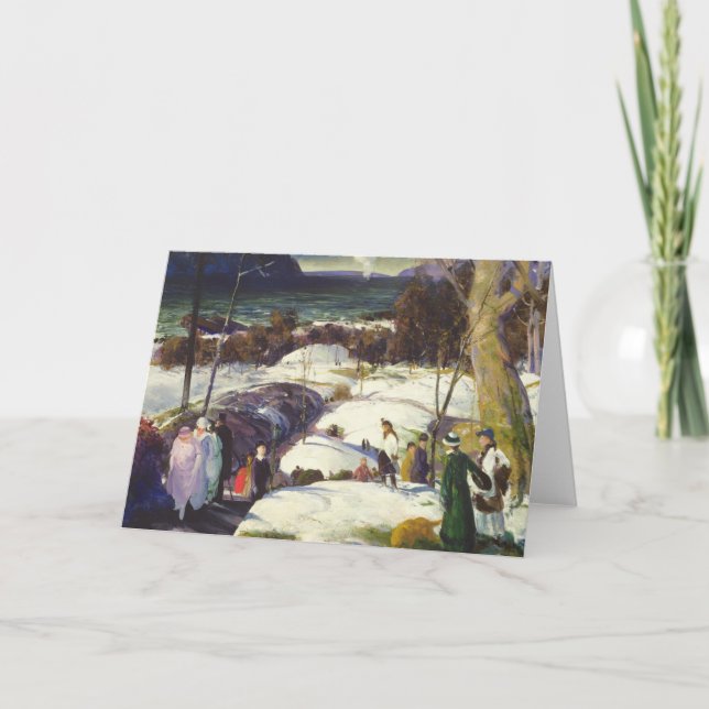 Påsksnö Helgkort (Framsida)