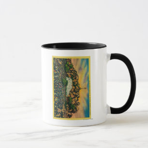 Påsksoluppgång som är tjänste- på Mt. Rubidou Mugg