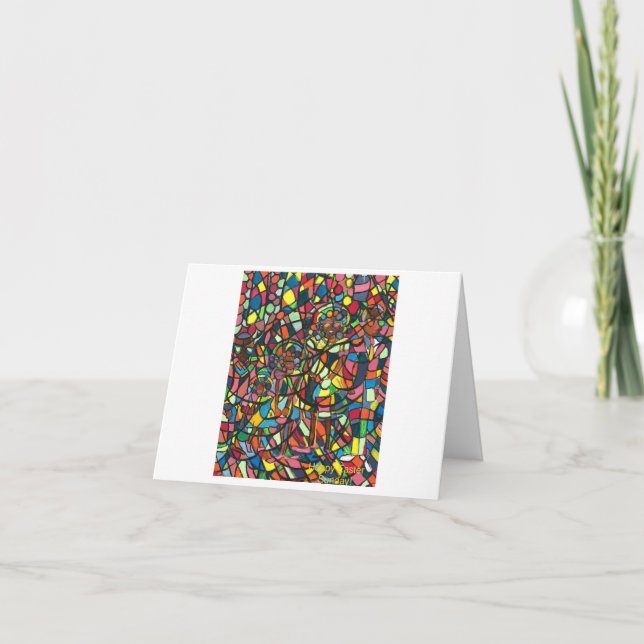 "Påsksöndag" vikt gratulationskort Kort (Framsida)