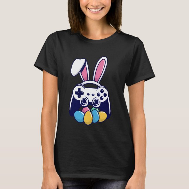 Påskspelarbunnykontrollägg T Shirt (Framsida)