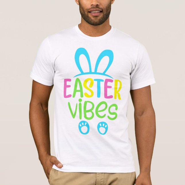 Påskstämning Pastell T Shirt (Framsida)