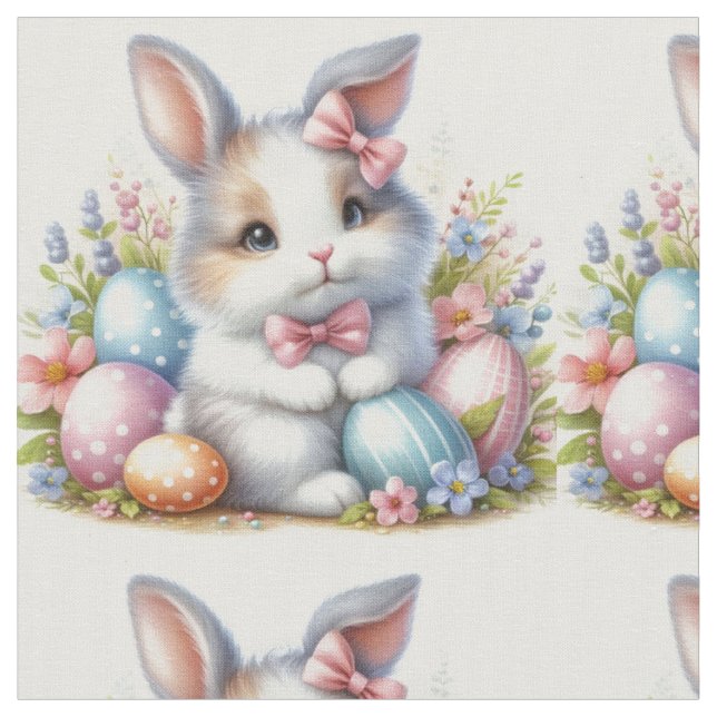 Påskstoff 🐰 tyg (Närbild)