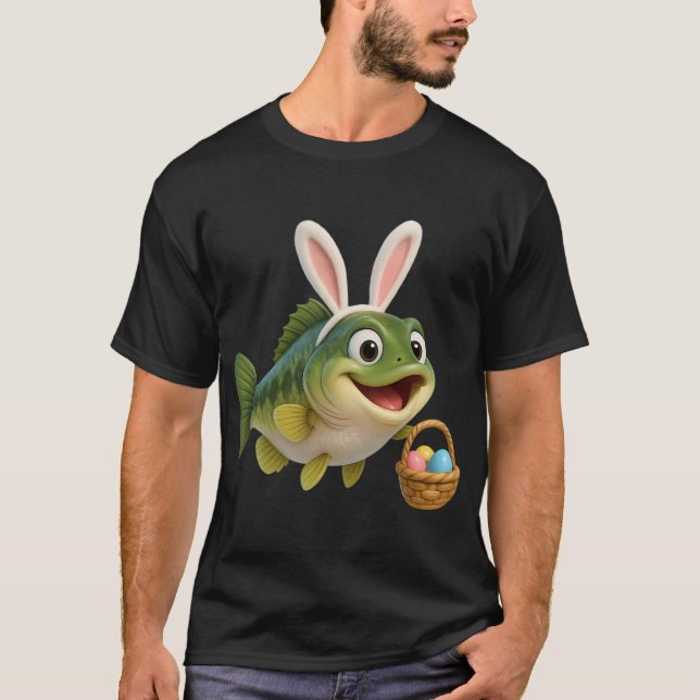 Påskstorlek abborre t shirt (Framsida)