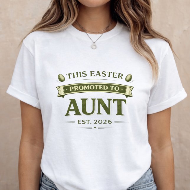Påsktröja för graviditetsannonsering till faster t shirt (Easter Pregnancy Announcement Shirt for Aunt)
