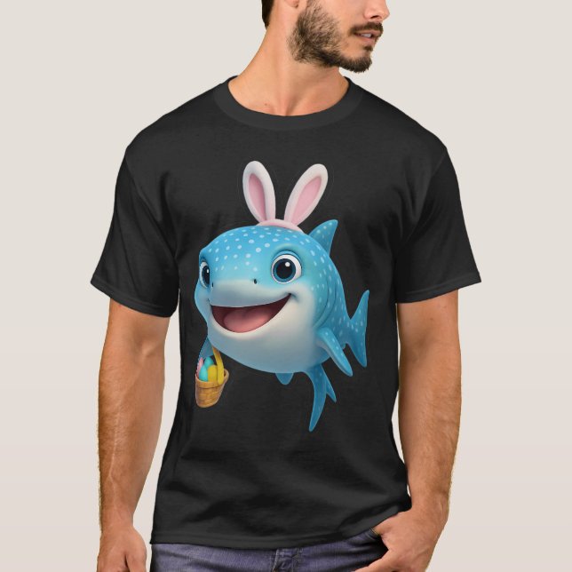Påskvalhaj T Shirt (Framsida)