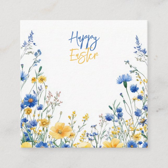 Påskvårblommor Tilläggskort (Framsida)