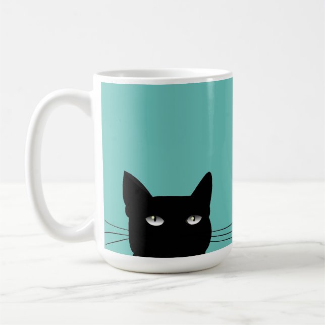 PÅSKYNDA BLACK CAT COFFEE MUGG (Vänster)