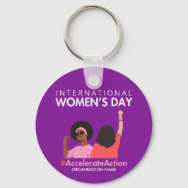 Påskynda insatser Internationell Kvinnodagen 2025 Nyckelring