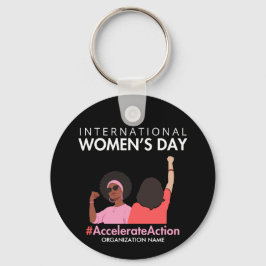Påskynda insatser Internationell Kvinnodagen 2025 Nyckelring
