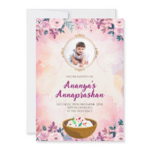 Pasni inbjudan Första Riset matande ceremoni i inb