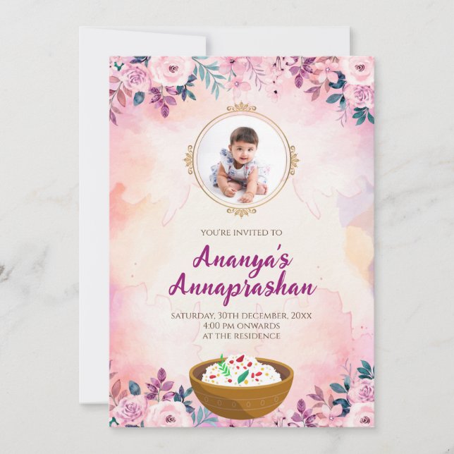 Pasni inbjudan till första risutfodringsceremoni i (Framsida)