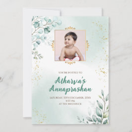 Pasni Invitations Annaprashana inbjudan, Weaning Inbjudningar