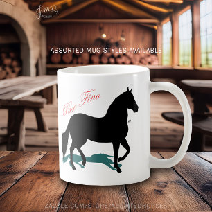 Paso Fino Black Horse Silhouette Kaffemugg