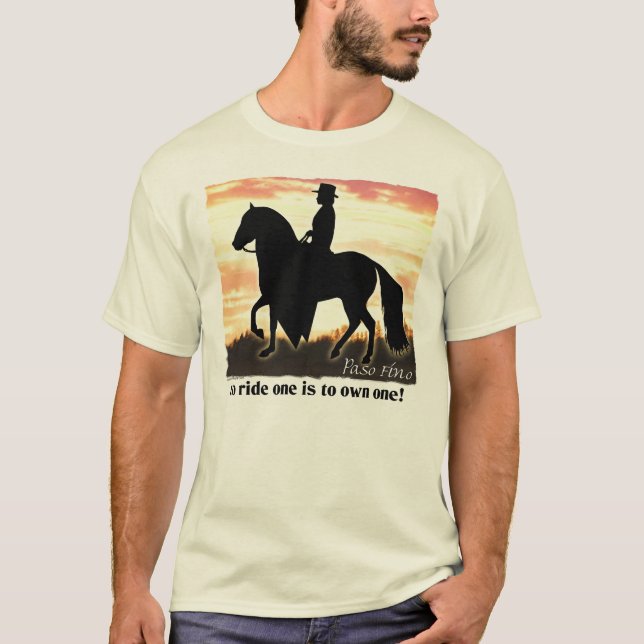 Paso Fino häst Tee Shirt (Framsida)