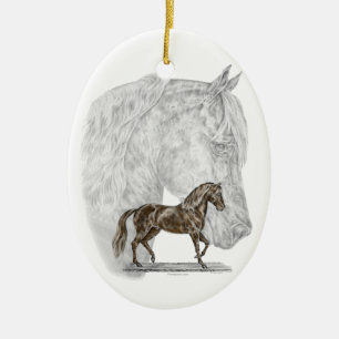 Paso Fino Horse Art Julgransprydnad Keramik