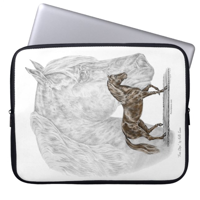 Paso Fino Horse Art Laptop Sleeve (Framsidan)