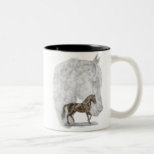 Paso Fino Horse Art Två-Tonad Mugg
