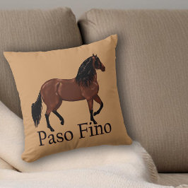 Paso Fino Horse Illustration Equestrian Kudde