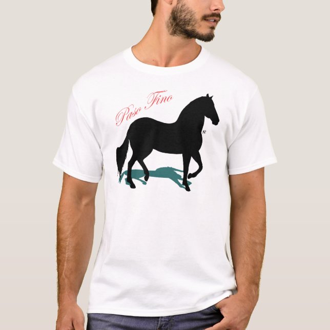 Paso Fino Silhouette Shadow Tee Shirt (Framsida)