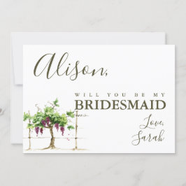 Paso Robles Bridesmaid Frieri kort