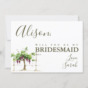 Paso Robles Bridesmaid Frieri kort
