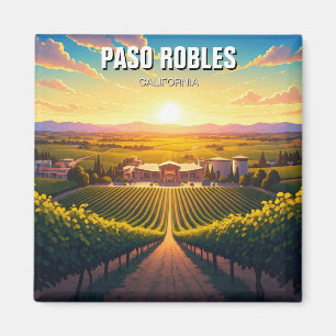 Paso Robles California Central Kusten Magnet
