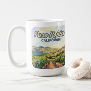 Paso Robles California Vineyard Central Kusten Kaffemugg