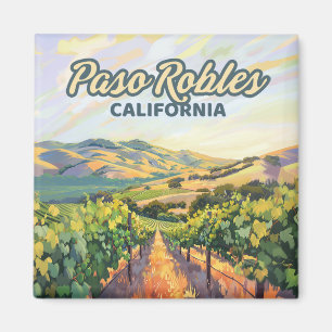 Paso Robles California Vineyard Central Kusten Magnet