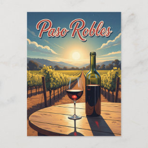 Paso Robles Kalifornien Centralkusten Vykort