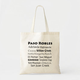 Paso Robles Vin Land Tote Tygkasse