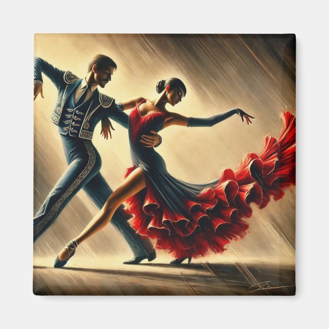 Pasodoble Dancers Magnet (Framsidan)