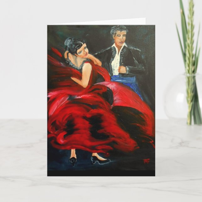 Pasodoble Greeting Card Kort (Framsida)