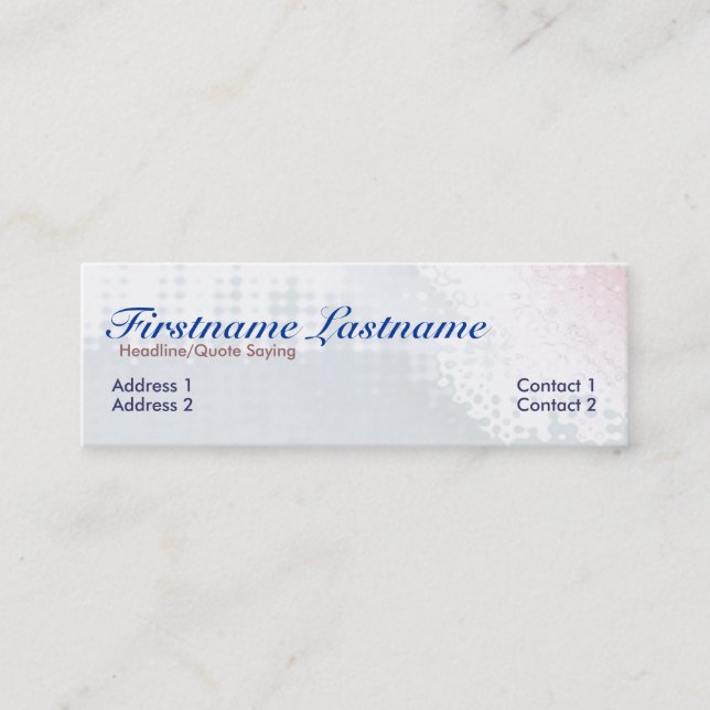 Pasoflora-profilkort Mini Visitkort (Framsida)