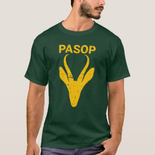 Pasop Springbok Warning Sign South Afrika Rugby T Shirt