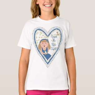 Pasover "Heart Wise Child" Girls Ruffle T-Shirt