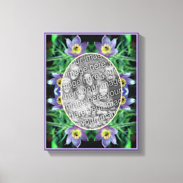 Pasque Blommor Ram Skapa Ditt Eget Foto Canvastryck