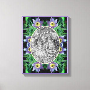 Pasque Blommor Ram Skapa Ditt Eget Foto Canvastryck