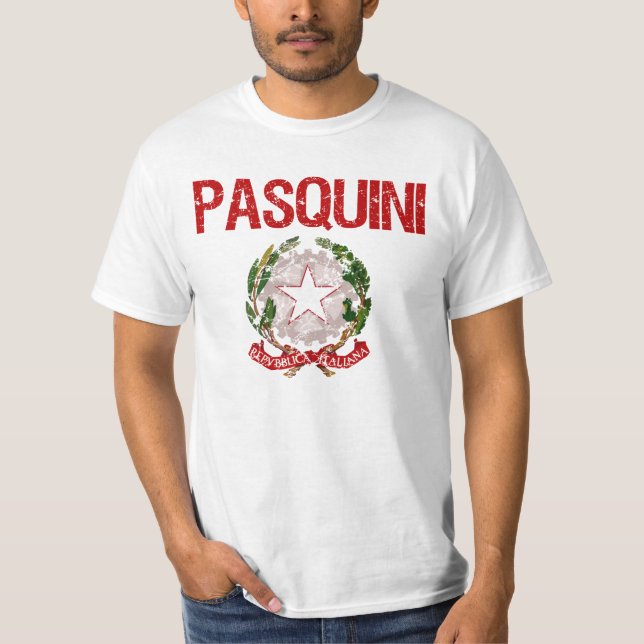 Pasquini italienskt efternamn tee shirt (Framsida)