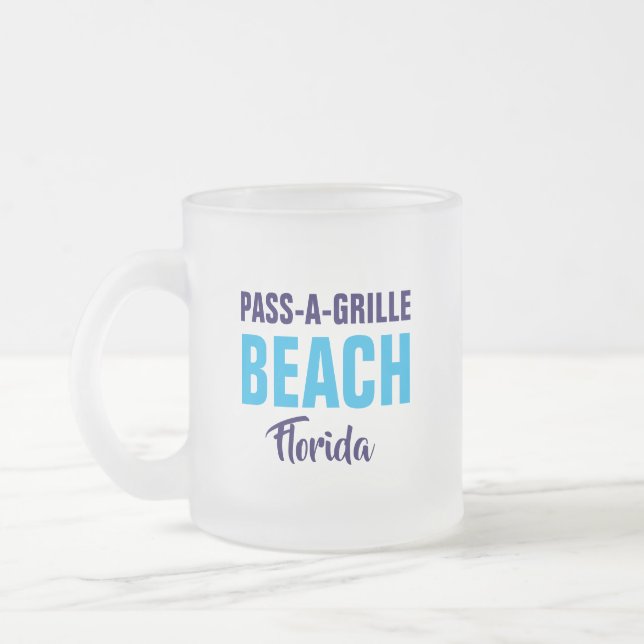 Pass-A-Grille Beach Florida Coffee Mug Frostad Glasmugg (Vänster)