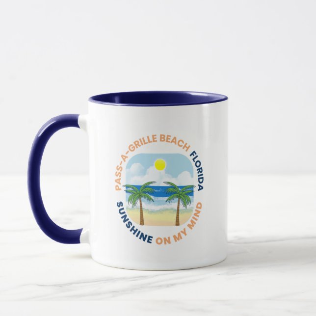 Pass-A-Grille Beach Florida Kaffe Mugg (Vänster)